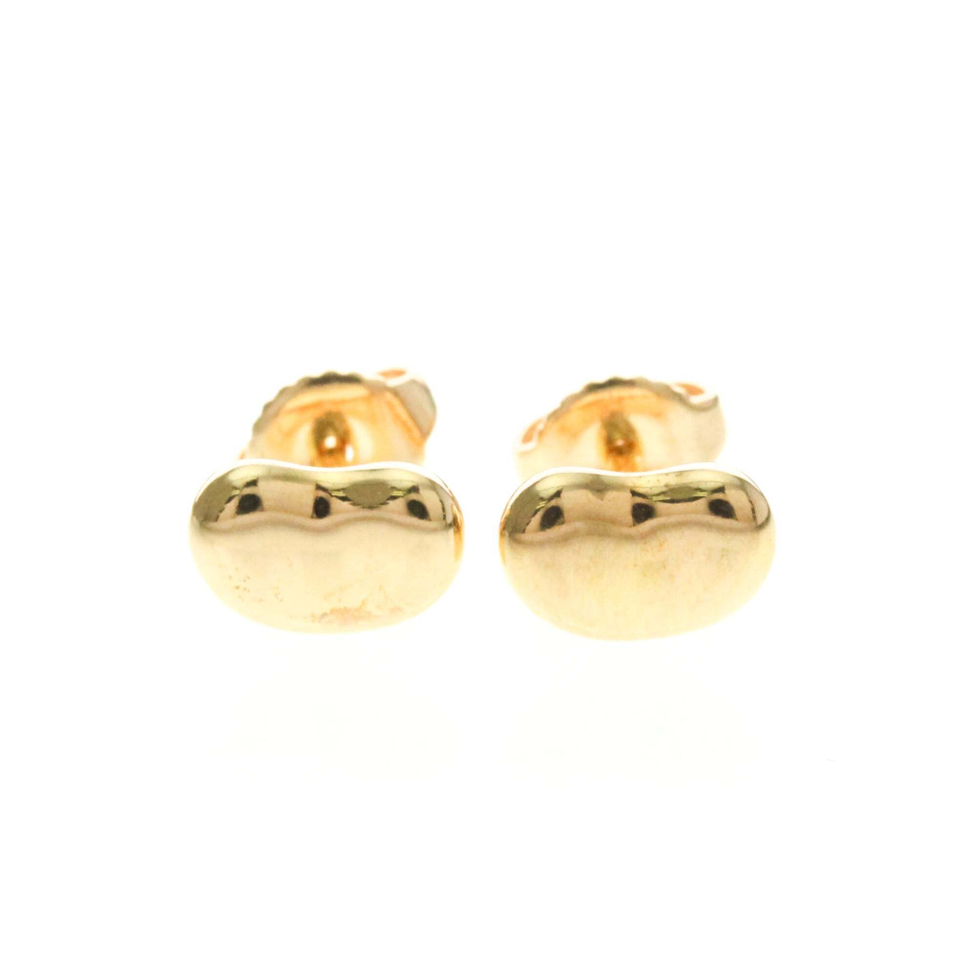 Tiffany Authentic 18k Gold Bean Earrings 2180$